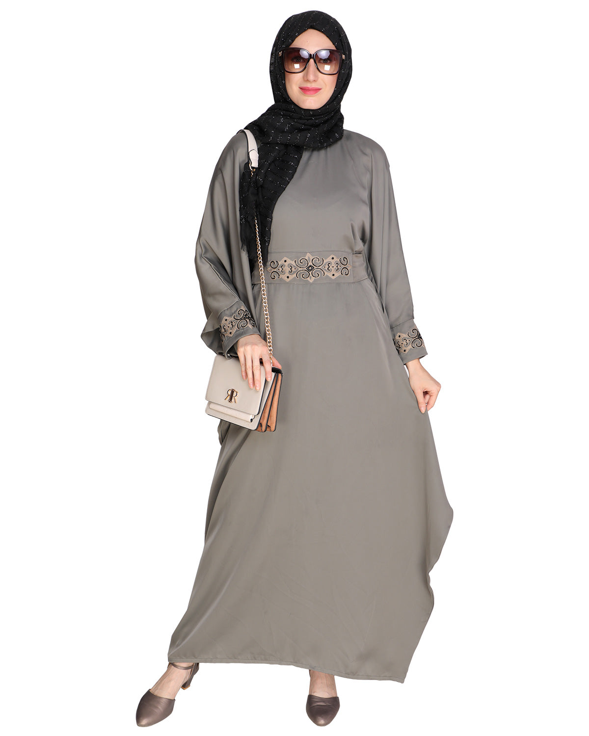Amazeballs Black Kaftan Gray