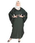 Amazeballs Black Kaftan Olive
