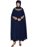 Queen Style Blue Irani Kaftan Wine