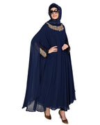 Queen Style Blue Irani Kaftan Wine