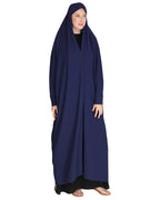 Solid Black Iraqi Chaddar Blue