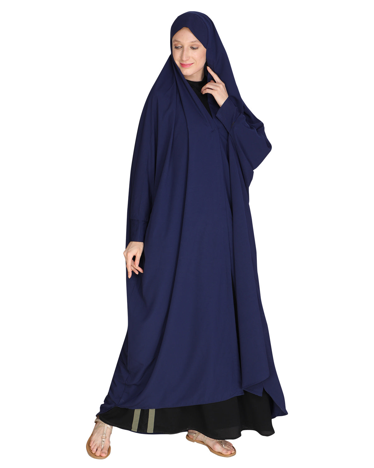 Solid Black Iraqi Chaddar Grey