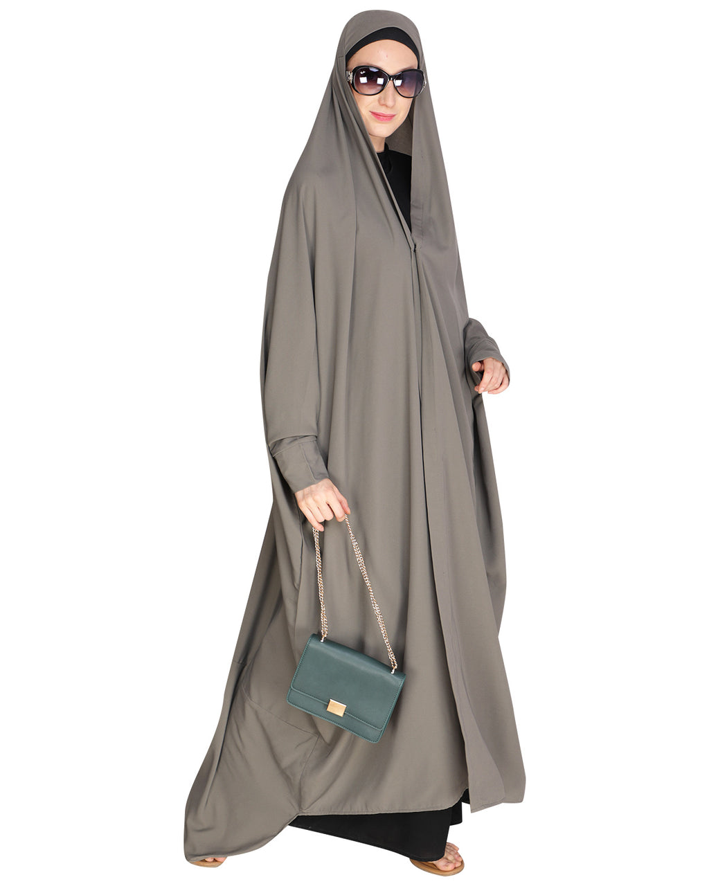 Solid Black Iraqi Chaddar Grey