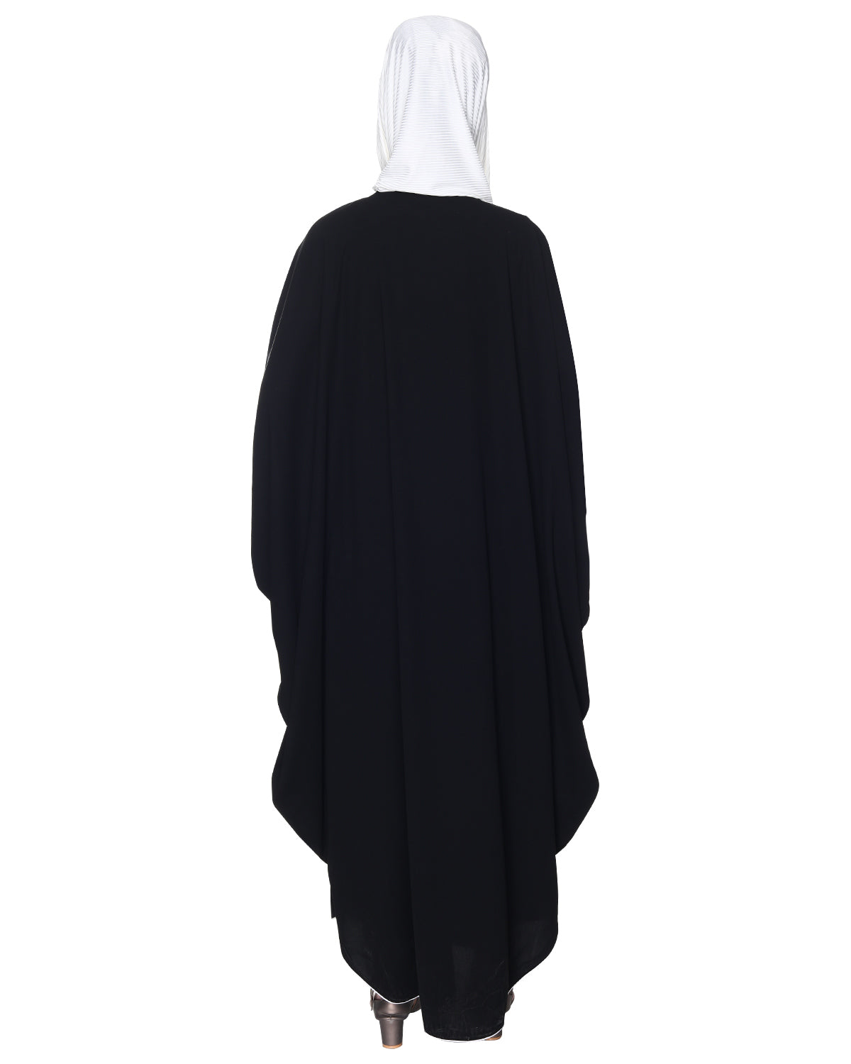 Dimensional Design Embroidered Kaftan Black