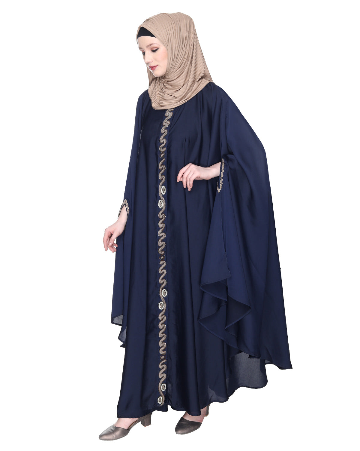Regal Navy Blue Luxury Kaftan Blue