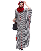 Striped Kaftan Black & White