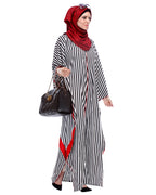 Striped Kaftan Black & White