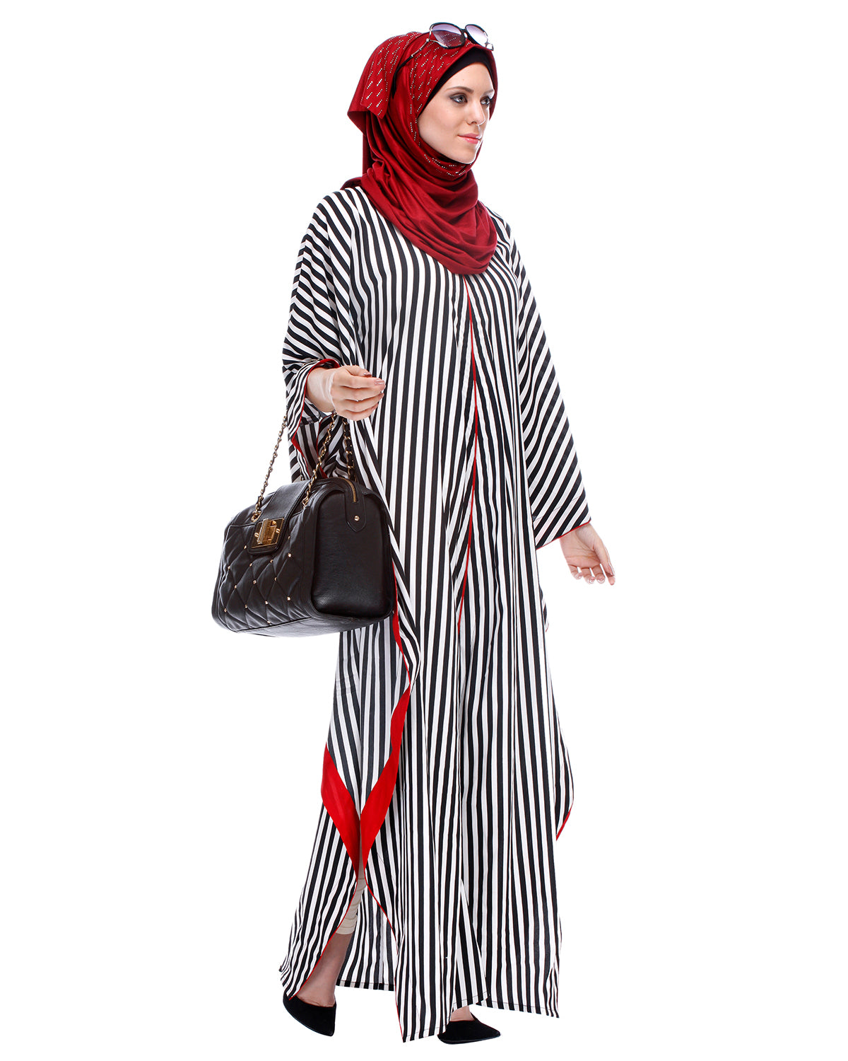 Striped Kaftan Black & White