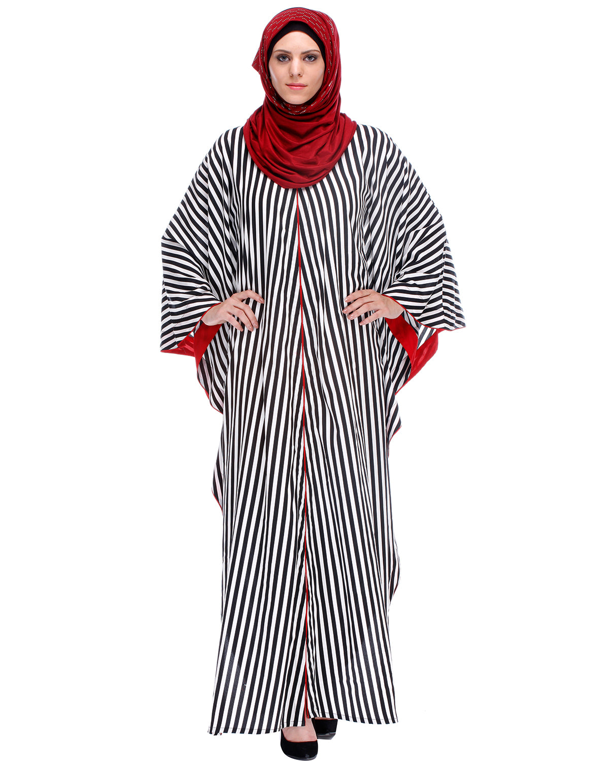Striped Kaftan Black & White